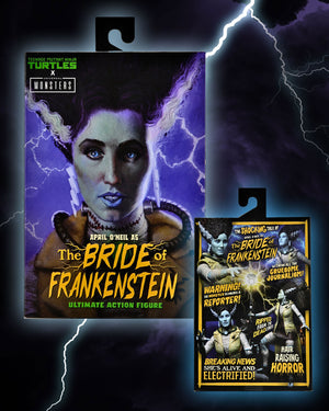 TMNT X UNIVERSAL MONSTERS ULTIMATE APRIL AS THE BRIDE OF FRANKENSTEIN 7" ACTION FIGURE