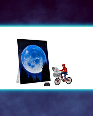 E.T. The Extra-Terrestrial 40th Anniversary Elliott & E.T. on Bicycle 7" Scale Action Figure "Pre-Order Dec 2022 Approx"