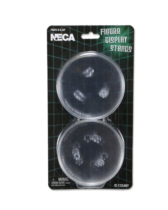 NECA ACTION DISPLAY STANDS ROUND (CLEAR) 10 PACK