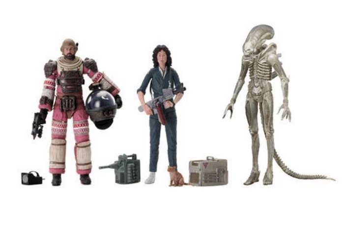 ALIEN 40TH ANNIVERSARY 7 INCH SCALE ACTION FIGURES SERIES 1 SET OF 3