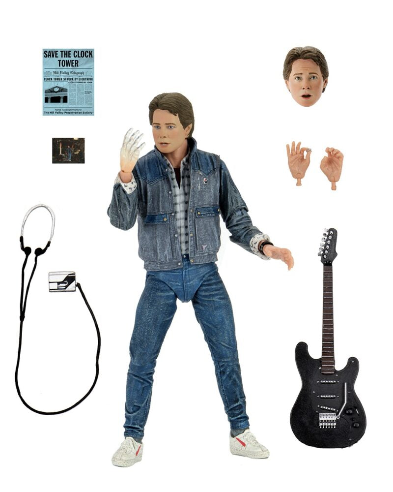 BACK TO THE FUTURE MARTY MCFLY AUDITION (BATTLE OF THE BANDS) ULTIMATE 7 INCH SCALE ACTION FIGURE