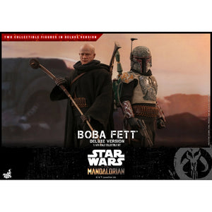 HOT TOYS STAR WARS THE MANDALORIAN 1:6 BOBA FETT DELUXE TWIN SET "PRE-ORDER Q3 2022 APPROX"
