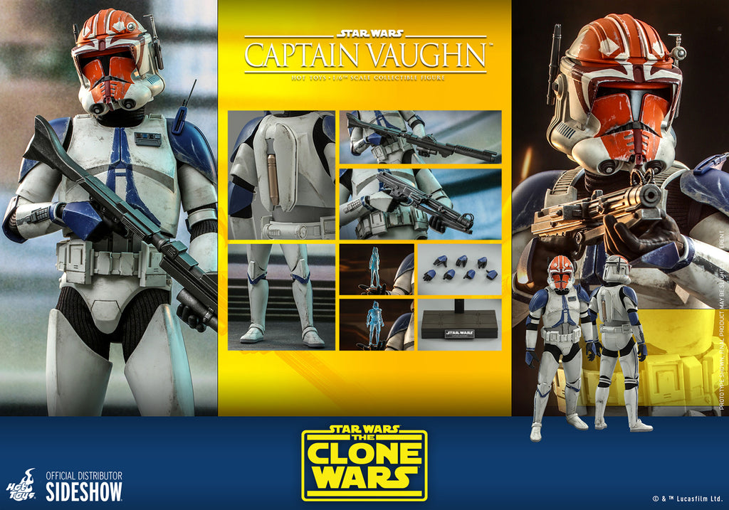 HOT TOYS STAR WARS: THE CLONE WARS 1:6 CAPTAIN VAUGHN "PRE-ORDER Q4 2022 APPROX"