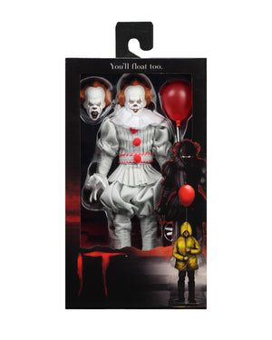 IT 2017 PENNYWISE CLOTHED 8" RETRO ACTION FIGURE