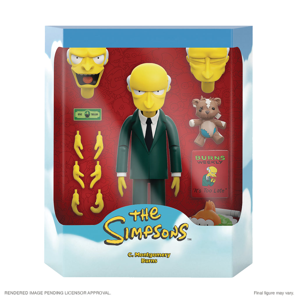 SIMPSONS ULTIMATES WAVE 3 MR BURNS 7" ACTION FIGURE "PRE-ORDER Q2 2023 APPROX"