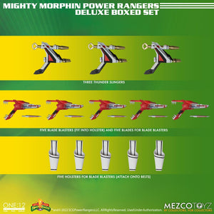ONE:12 COLLECTIVE POWER RANGERS DELUXE BOXED SET - MIGHTY MORPHIN' POWER RANGERS ACTION FIGURES "PRE-ORDER DEC 2023 APPROX"