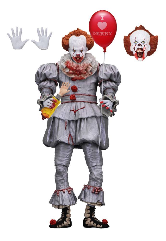Stephen King's It 2017 Action Figure Ultimate Pennywise (I Heart Derry) 18 cm