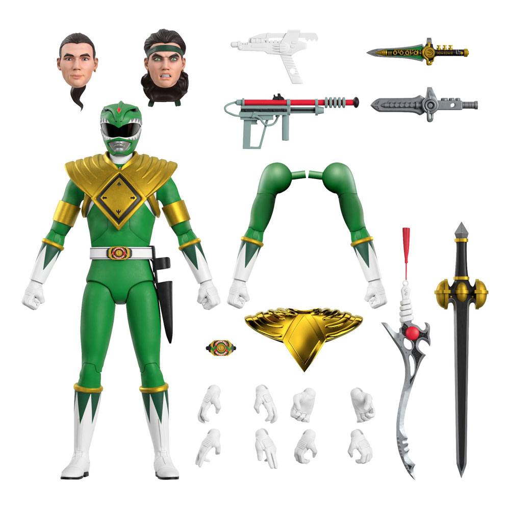 MIGHTY MORPHIN POWER RANGERS GREEN RANGER 18CM ULTIMATES ACTION FIGURE "PRE-ORDER DEC 2022 APPROX"