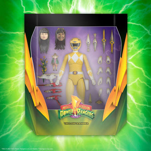 MIGHTY MORPHIN POWER RANGERS YELLOW RANGER 18CM ULTIMATES ACTION FIGURE "PRE-ORDER DEC 2022 APPROX"